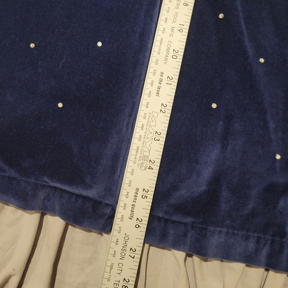 Quacker Factory Women's 2X Blue Velour Zip front jacket w/rhinestone trim - Picture 7 of 10